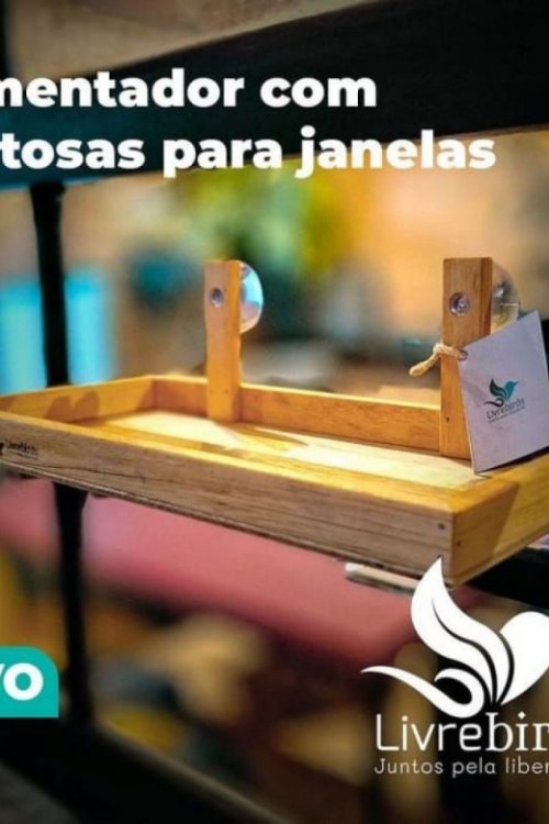 Alimentador Manual de Janela  Livre Birds Com Ventosa JÓ1 Para Pássaros Livres