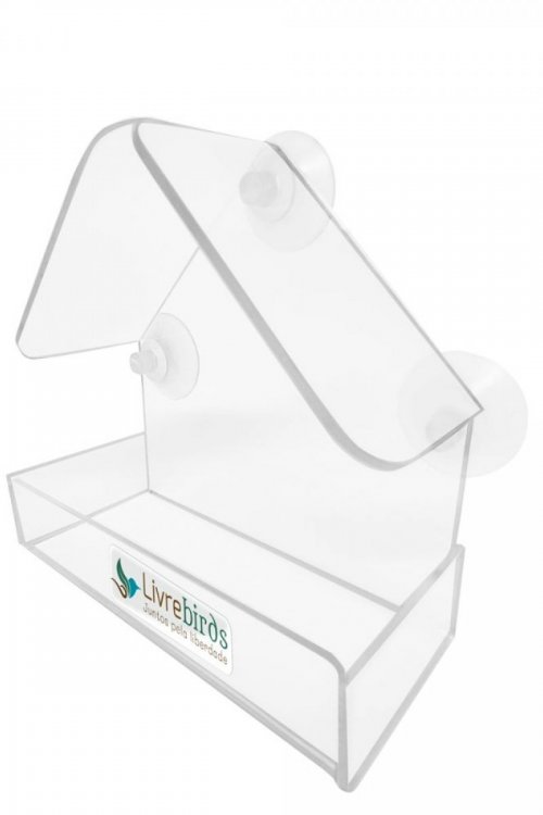 Alimentador Livre Birds Crystal com Ventosa MT513