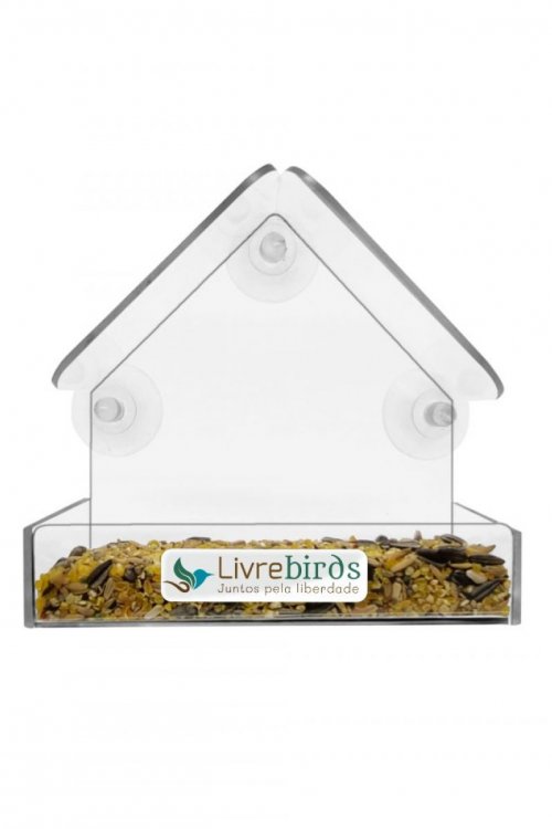 Alimentador Livre Birds Crystal com Ventosa MT513