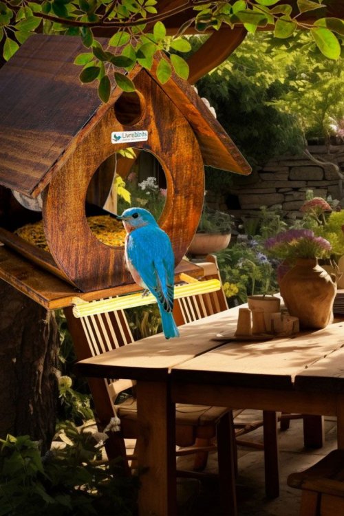 Alimentador Livre Birds Rustic Wood JÓ1407