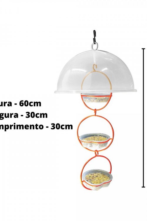 Alimentador Livre Birds Wire Domo Bubbles LC638 - Branco