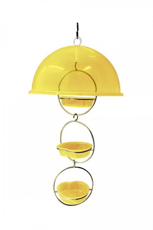 Alimentador Livre Birds Wire Domo Bubbles LC1510 - Amarelo