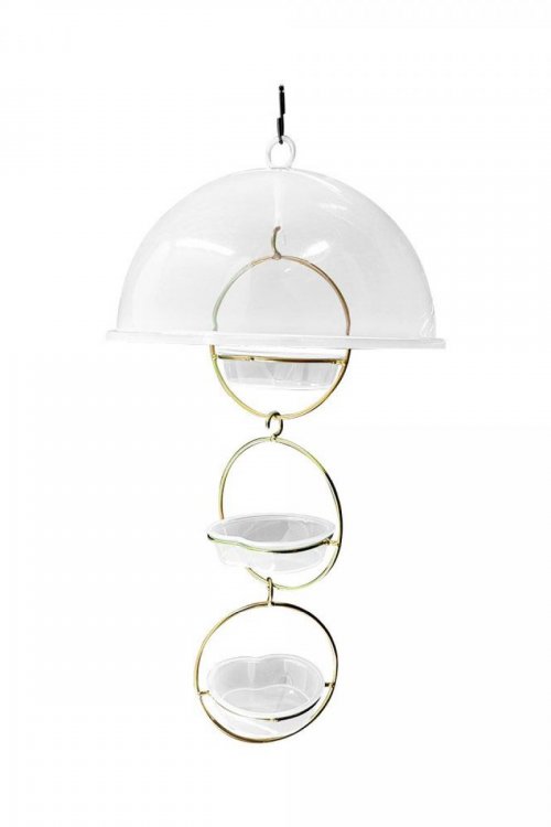 Alimentador Livre Birds Wire Domo Bubbles LC638 - Branco