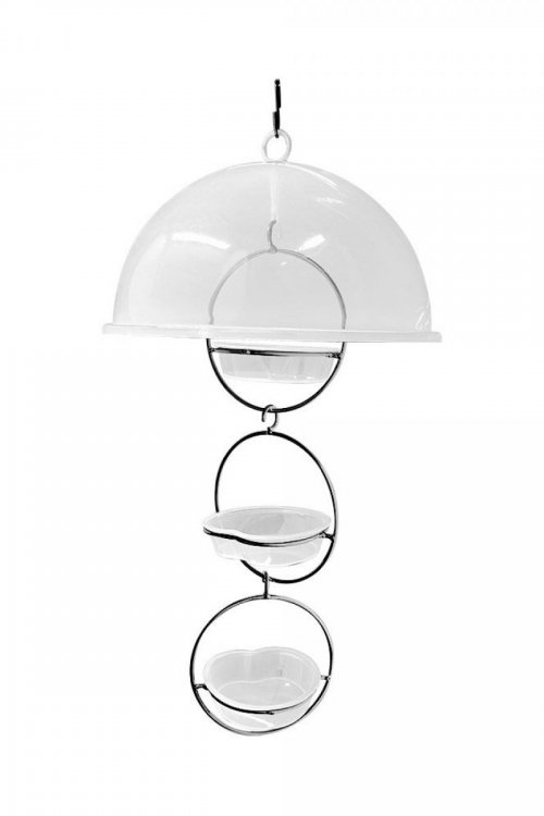 Alimentador Livre Birds Wire Domo Bubbles LC638 - Branco