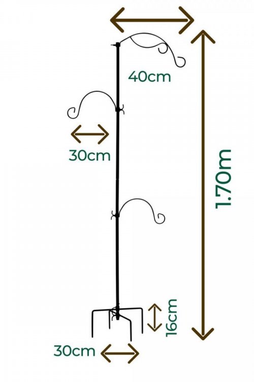 Suporte para Jardim Pedestal Livre Birds Wire Floral