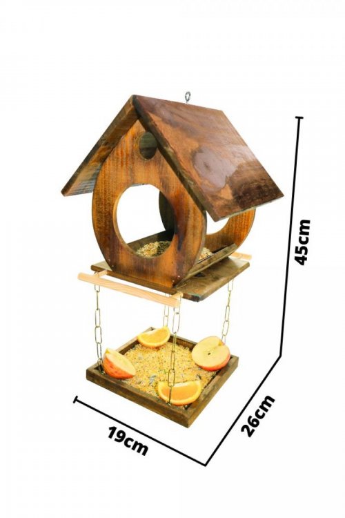 Alimentador Livre Birds Rustic Wood Duplex 1COR1310