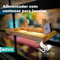 Alimentador Manual de Janela  Livre Birds Com Ventosa JÓ1 Para Pássaros Livres