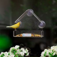 Alimentador Livre Birds Crystal com Ventosa MT513