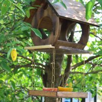 Alimentador Livre Birds Rustic Wood Duplex 1COR1310