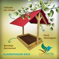 Alimentador Suspenso Livre Birds RT1 para Pássaros Livres