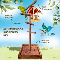 Alimentador Suspenso Livre Birds RE1 Para Pássaros Livres